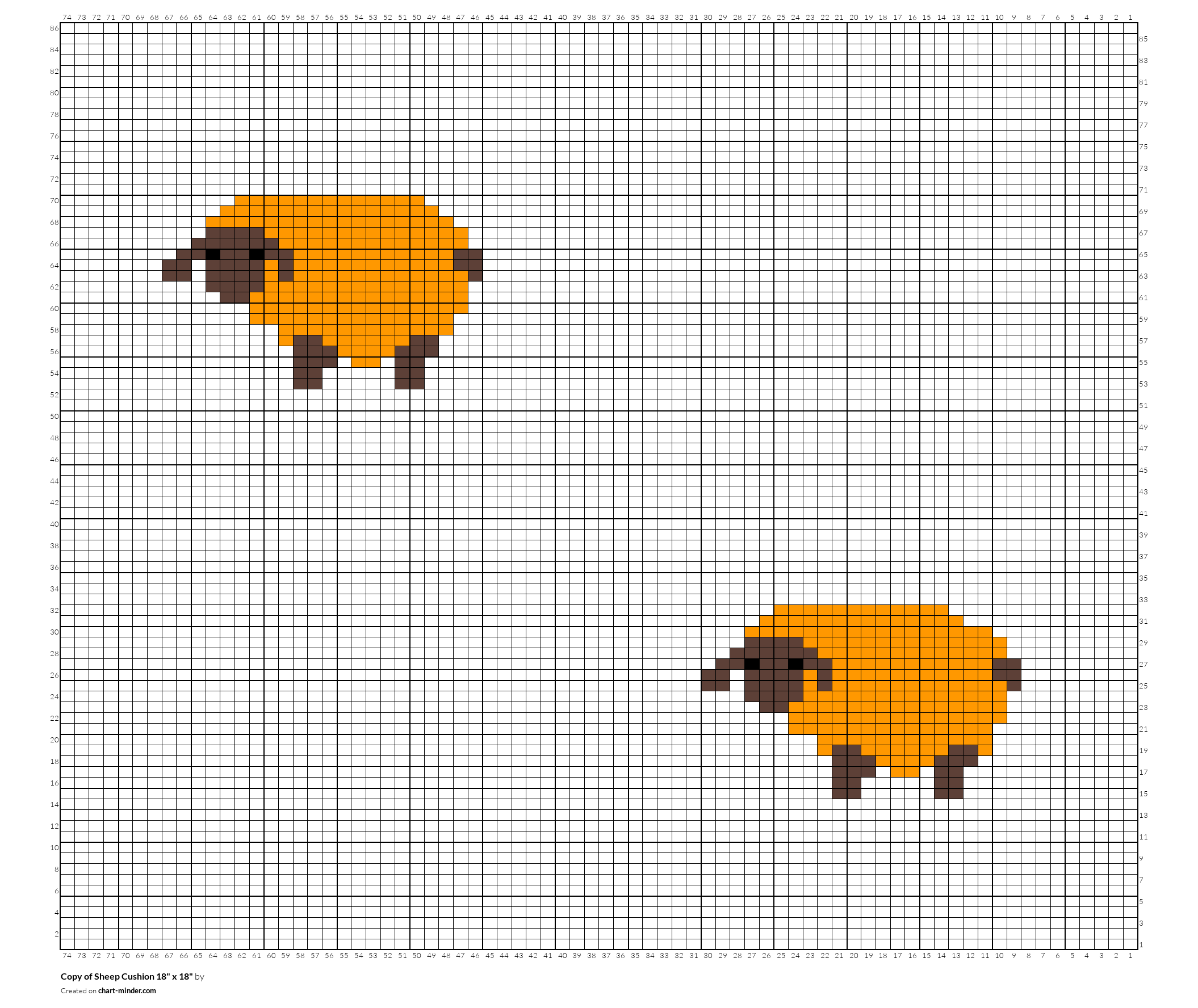 Copy of Sheep Cushion 18" x 18"
